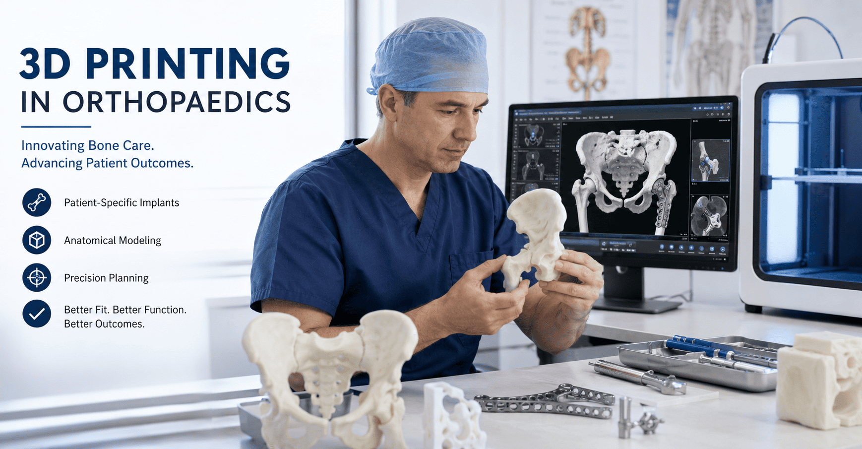 3D Printing in Orthopaedics: Expanding Precision, Personalization, and Surgical Planning in Modern Musculoskeletal Care